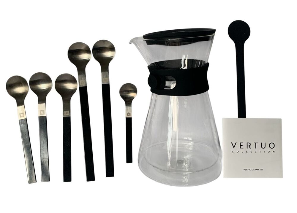 NEW Nespresso Vertuo Carafe Set Pourover COFFEE & 7 SPOONS